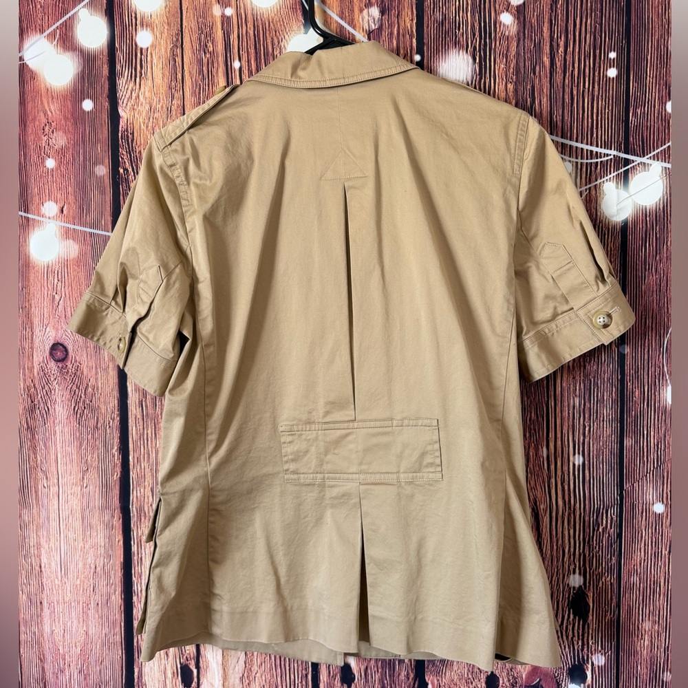 Ralph Lauren Tan Short Sleeve Utility Jacket - Picture 2 of 3